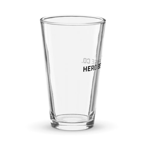 Hero pint glass